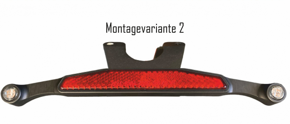 BR - Unterbau - LED - 3 in 1 - Lichtleiste für Heckfender / Harley Sportster S / LED - Rücklichtblinker - Variante 2 / E-Zeich.