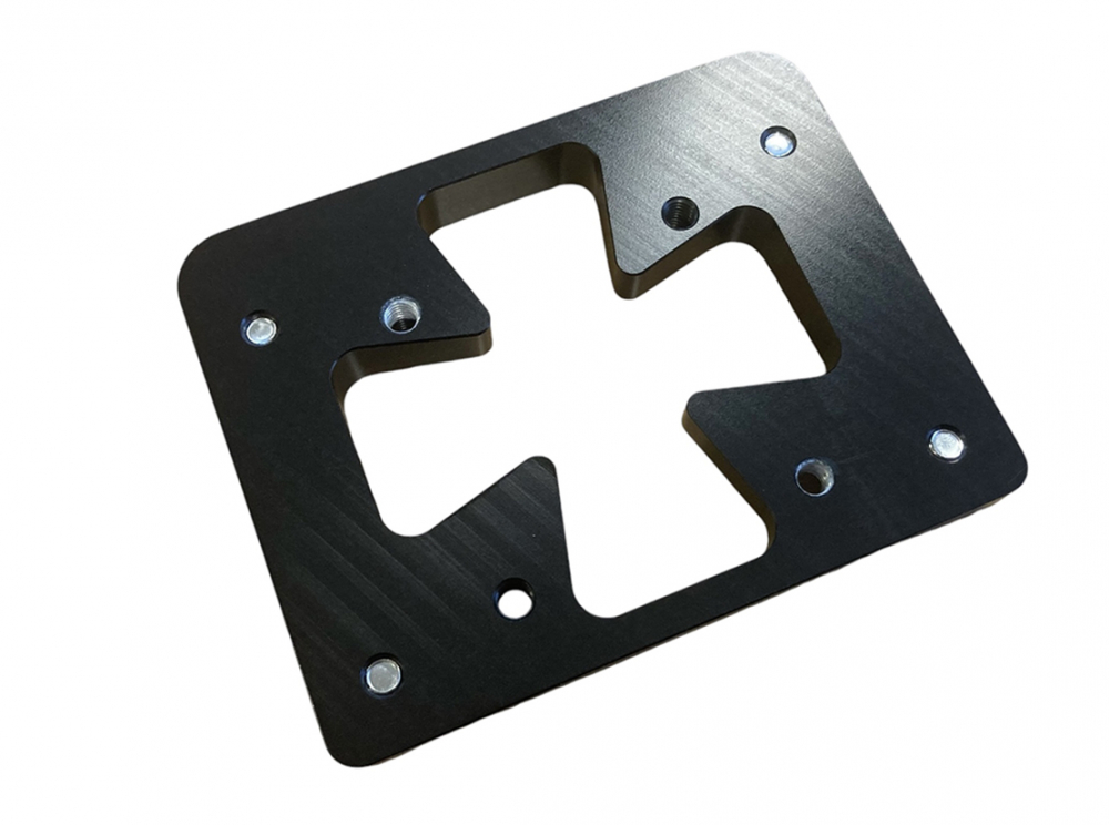 DE - KZH - Fender - Adapter - Halteplatte KZH - Roadkill Inside - schwarz / Softail ab 2018 + Universal