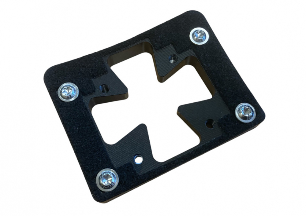 DE - KZH - Fender - Adapter - Halteplatte KZH - Roadkill Inside - schwarz / Softail ab 2018 + Universal