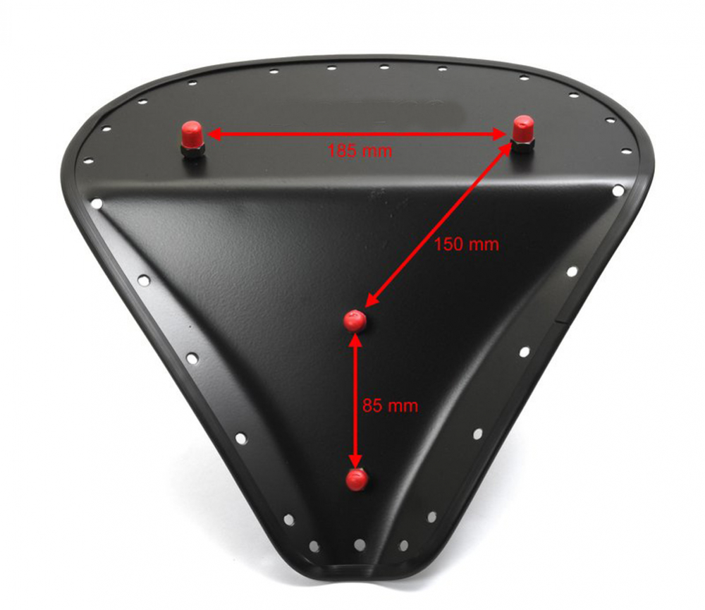 Do Solo - Sattel Flame / wide + flach / 340 x 350 mm / schwarz