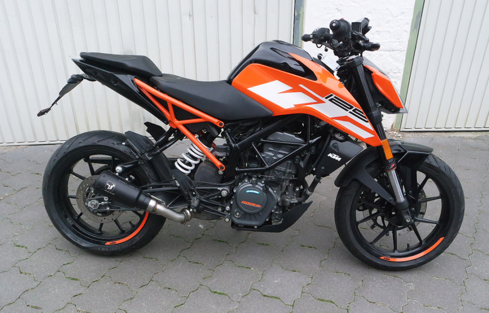 SALE: - megakurzer BR - Kennzeichenhalter - Skull + Reflektor - KTM Duke 125 / 390 / ab 2017