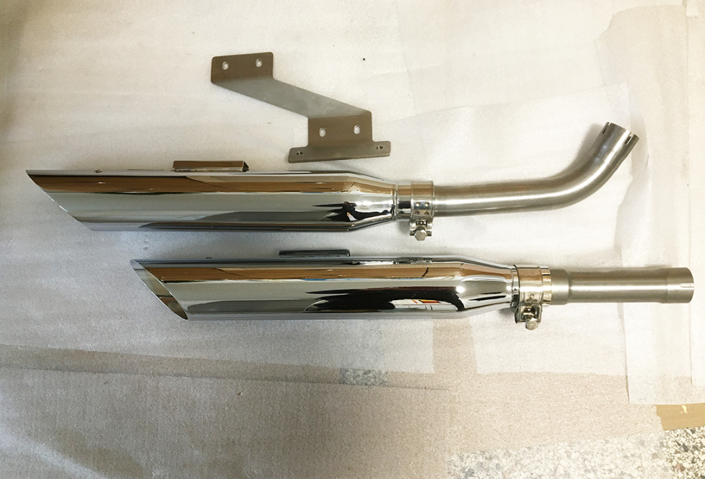 EAGLE IRON SlipOn / Suzuki VZ 800 Marauder / 99 - 04 / slash cut / ceramic matt black / EG-ABE