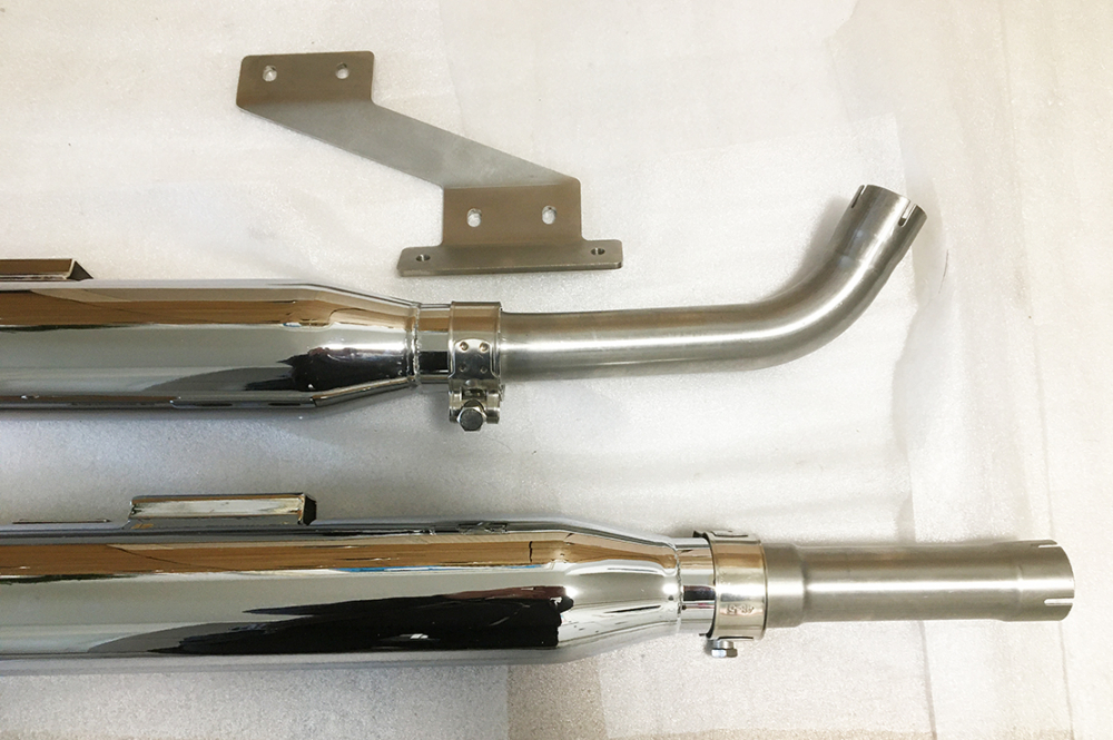 Sale: EAGLE IRON SlipOn-Auspuff / Suzuki VZ 800 Marauder / straight cut / silber / 99 - 04 / EG-ABE