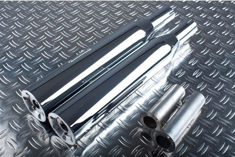 Sale: EAGLE IRON SlipOn-Auspuff / Suzuki VZ 800 Marauder / straight cut / silber / 99 - 04 / EG-ABE