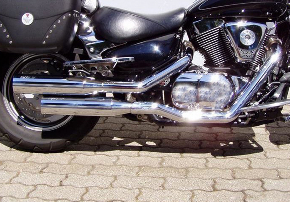 Sale: EAGLE IRON SlipOn-Auspuff / Suzuki VZ 800 Marauder / straight cut / silber / 96 - 98 / EG-ABE