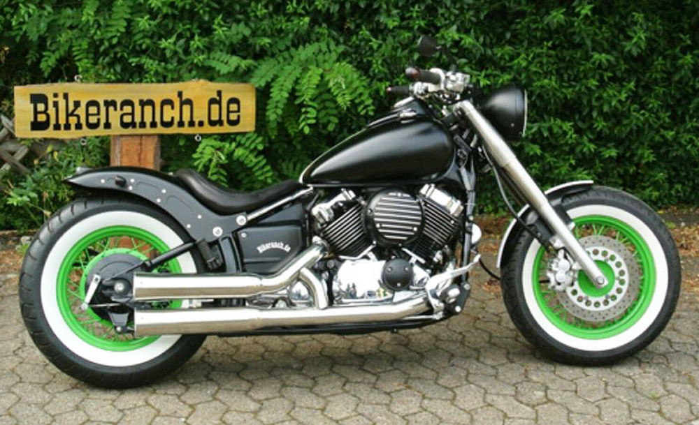 nur bei uns: Miller - KBS - Komplettanlage / silber poliert /// Yamaha XVS 650 / jedes Baujahr / EG-BE
