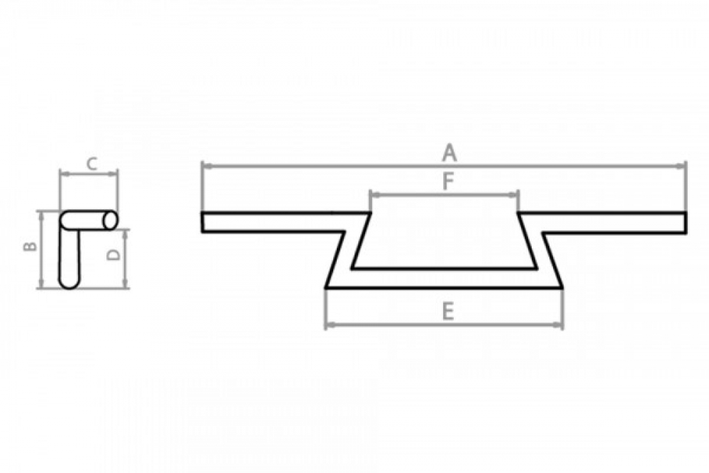 FE LENKER - Z-Bar hoch / 1" / HD mit Kerben / 900 x 145 x 120 mm b / black / Tüv