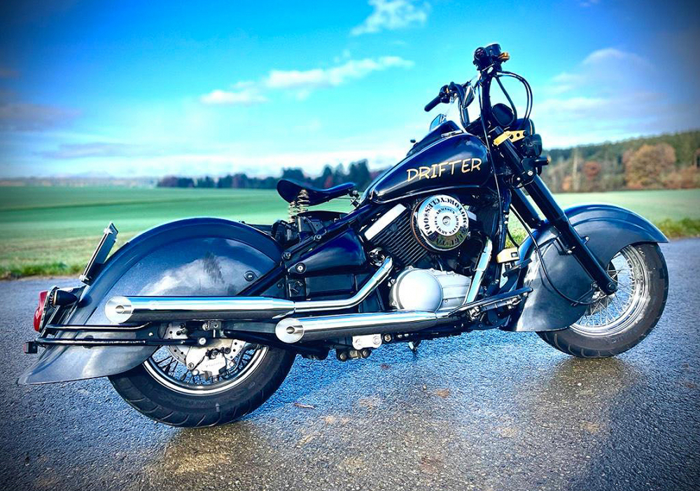 Falcon "Cromo Line" / Kawasaki VN 800 Drifter + Classic / Komplettanlage / EG-BE