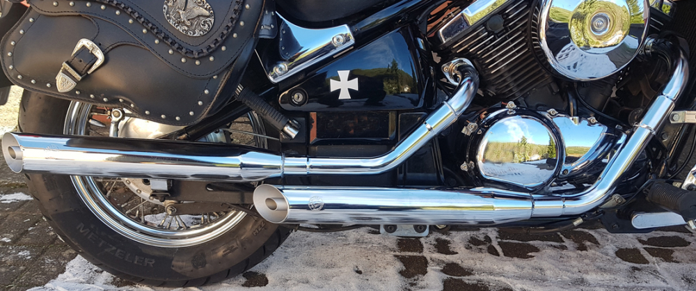 SALE: Falcon "Cromo Line" / Kawasaki VN 800 + Classic / Komplettanlage / EG-BE