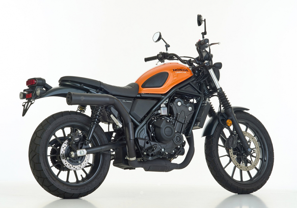 Sale: Falcon Double Groove / Honda CL 500 Scrambler / SlipOn 2-1 / schwarz-matt / Eu 5 / Eu 5+ / EG-BE