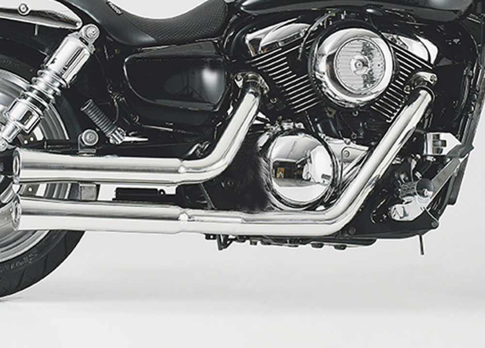 SUPER SALE: Falcon Double Groove - Komplettanlg. / SUZUKI VZ 1600 Marauder / ohne KAT / silber / EG-BE