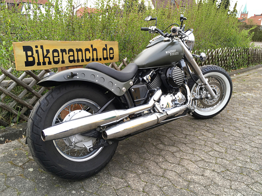 SALE: FALCON - vorverlg. Fußrasten-Anlage / 7 cm / Yamaha XVS 1100 Custom + Classic / Tüv