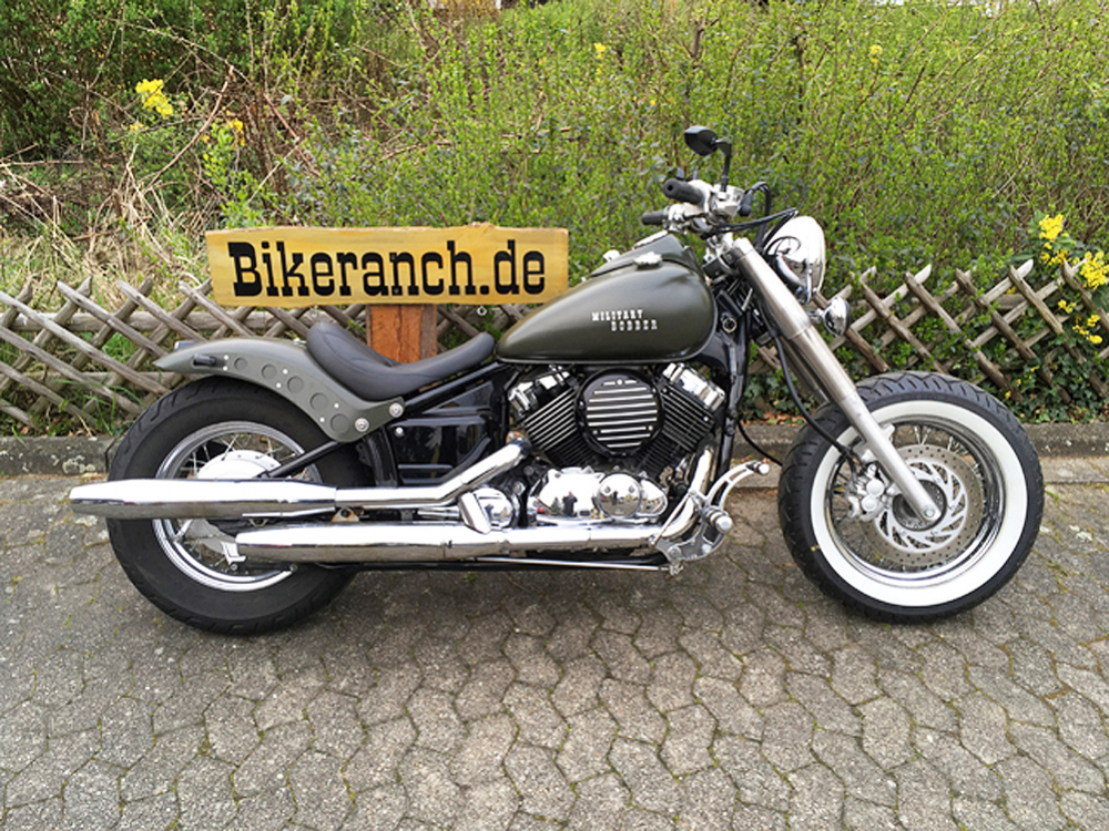 Sale: FALCON vorverlg. Fußrasten / 7 cm / Yamaha XVS 650 Custom + Classic / Tüv