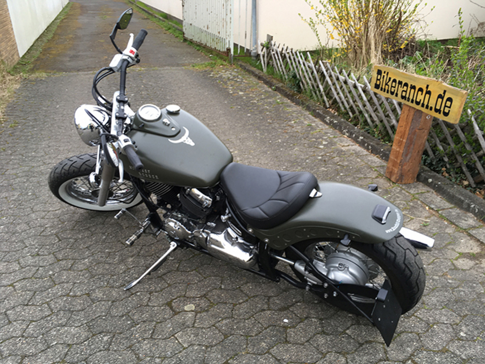 Sale: FALCON vorverlg. Fußrasten / 7 cm / Yamaha XVS 650 Custom + Classic / Tüv