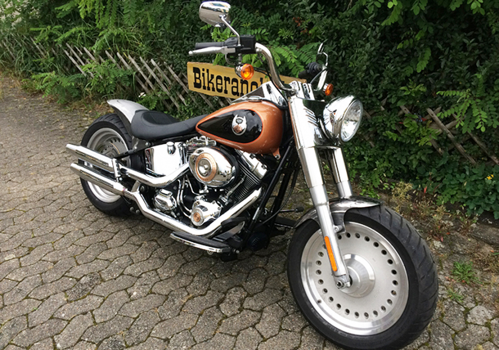 BR - HECKFENDER Stiletto Smooth / NoCutOut / Stahlblech 215 mm / HD-Schwinge / Softail 08-17 / Tüv