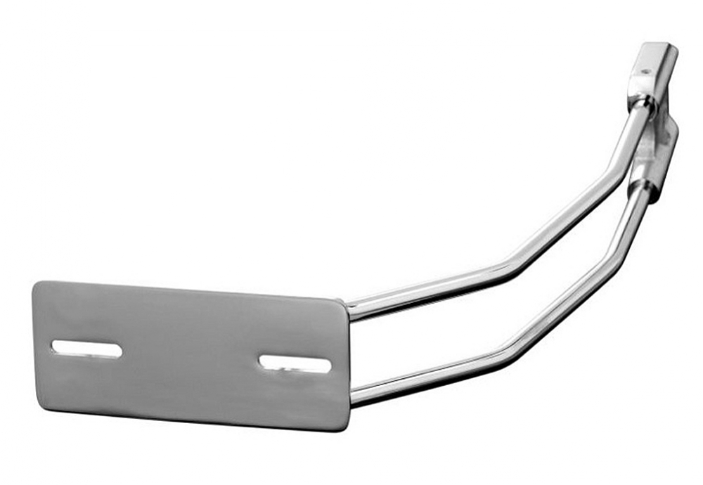 UNIVERSAL - BR-Kennzeichenh. Kompl.-Set / SKULL silber / seitl. od. hinten