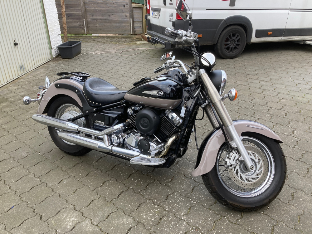 Nur bei uns! BR - Gepäckträger Solorack - Tubular - Yamaha XVS 650 Classic / schwarz glanz