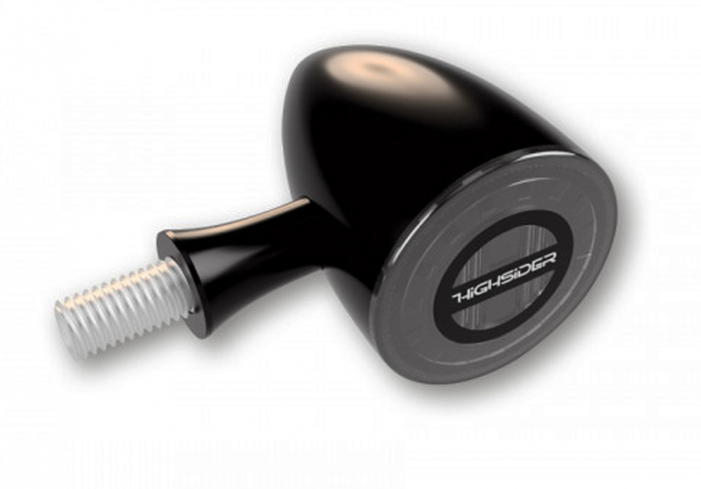 BR BLACK / ALL-IN-ONE / Rücklichtblinker Kombi / Rocket - schwarz / dunkles Glas / 1 Paar / E-Zeichen