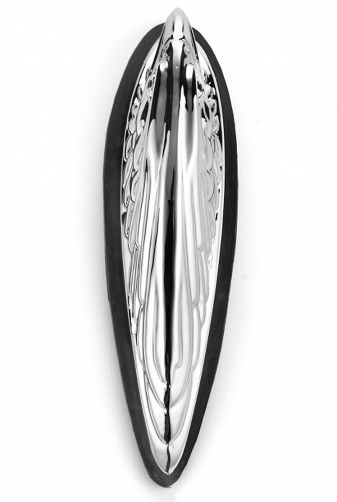 Adlerkopf - verchromtes Aluminium - 12 cm / für Frontfender usw.