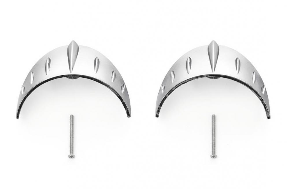Blinkerschirme / Blinkervisiere / Tech Glide - geschraubt / Yamaha XV / XVS / XVZ / chrom / 1 Paar