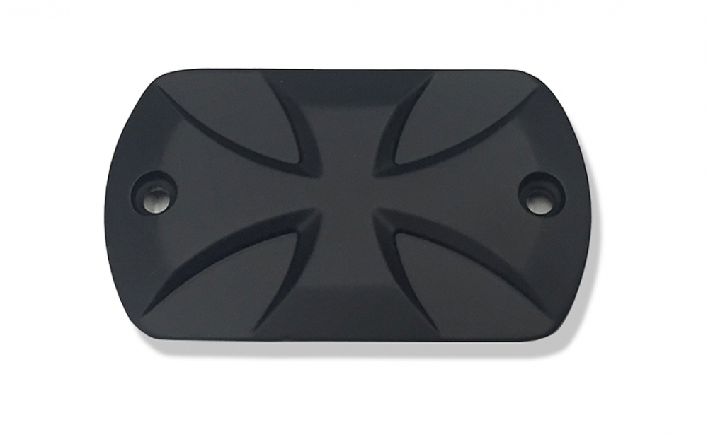 HH  BREMSDECKEL Mastercover "IRON CROSS - black / YAMAHA XVS 650 / 1100 / 950 / 1300