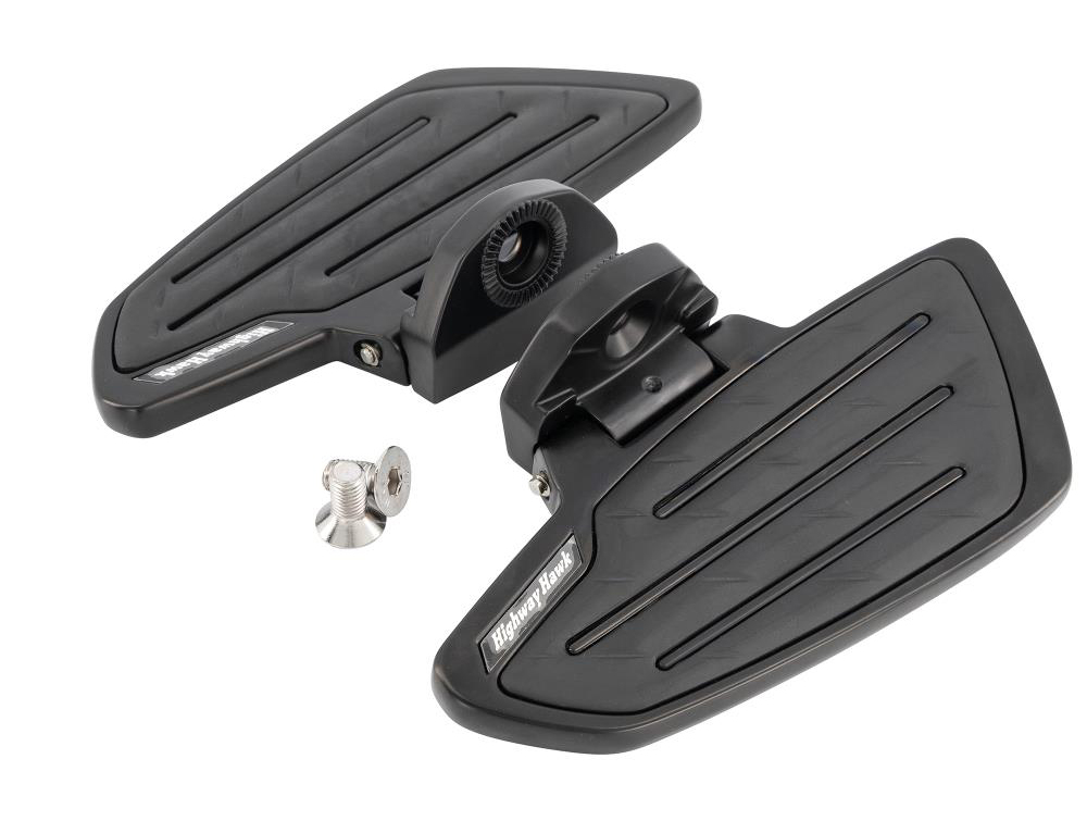 HH Fahrer-Trittbretter / New Tech Glide / schwarz matt / Honda VT 750 Shadow - Spirit / RC50 / RC53 / 1 Paar / ABE