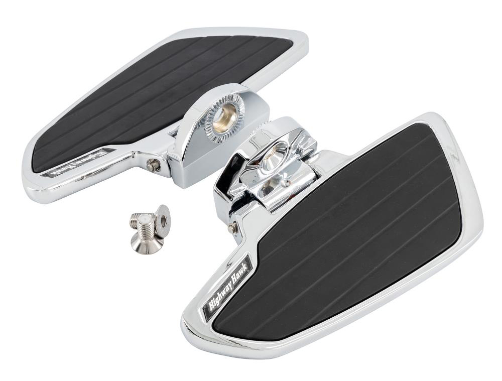HH Fahrer-Trittbretter / Smooth - Chrom / Honda VT 750 Shadow - Spirit / RC 50/53 / 1 Paar / ABE