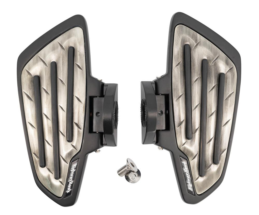 HH Fahrer -Trittbretter / New Tech Glide - Metall / schwarz / Honda VT 750 ACE C2 / RC 44 / 1 Paar / ABE