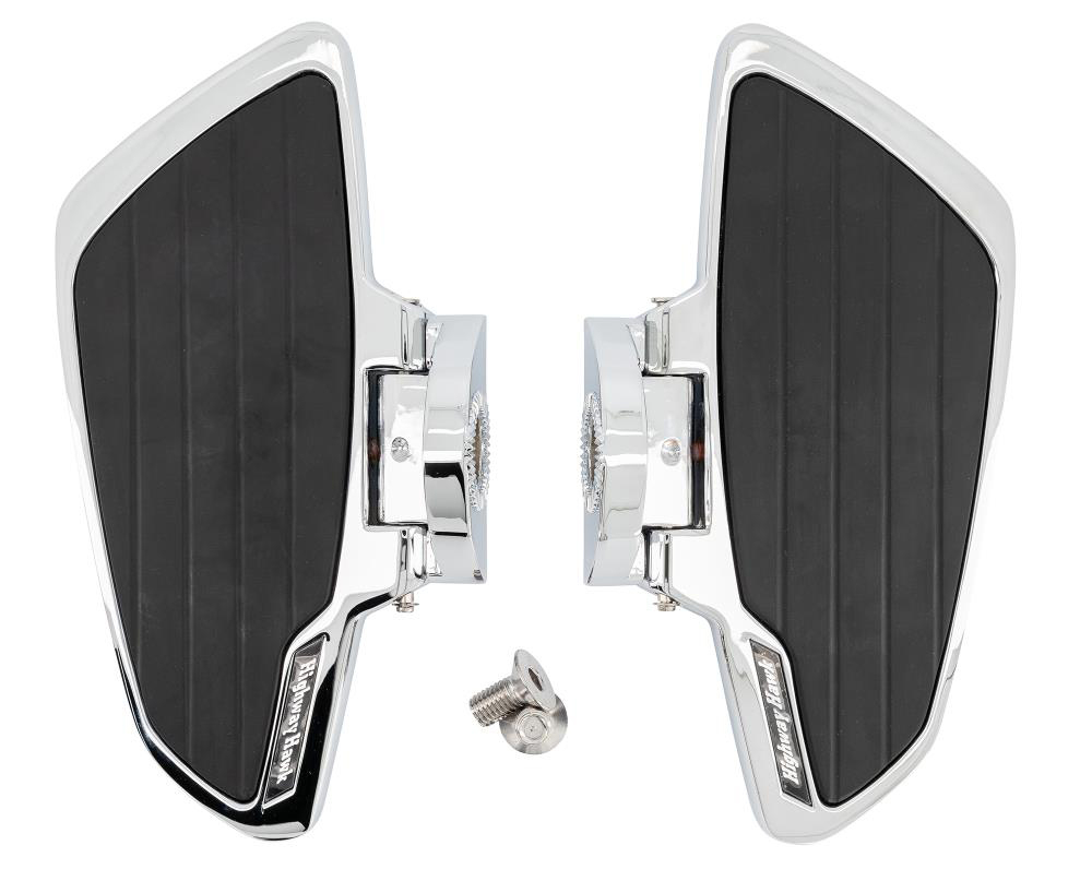 HH Fahrer-Trittbretter / Smooth Chrom  / Honda VT 750 ACE C2 / RC 44 / 1 Paar / ABE