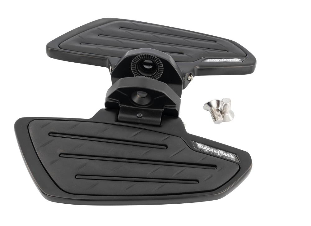 HH Fahrer-Trittbretter / New Tech Glide / schwarz matt / Honda VT 750 Shadow - Spirit / RC50 / RC53 / 1 Paar / ABE