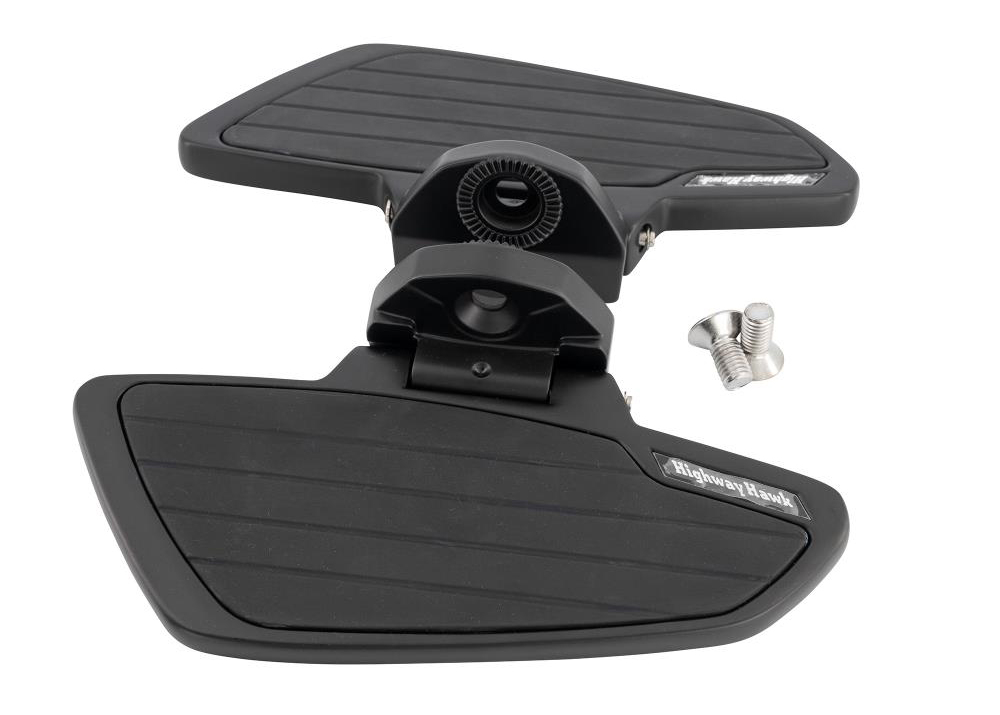 HH Fahrer-Trittbretter / Smooth - schwarz / Honda VT 750 ACE C2 / RC44 / 1 Paar / ABE