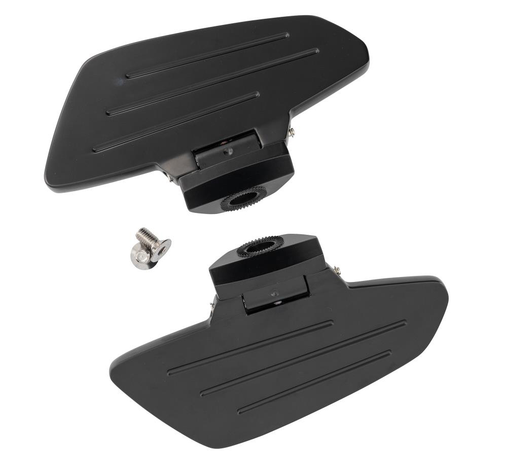 HH Fahrer -Trittbretter / New Tech Glide - Metall / schwarz / Honda VT 750 ACE C2 / RC 44 / 1 Paar / ABE