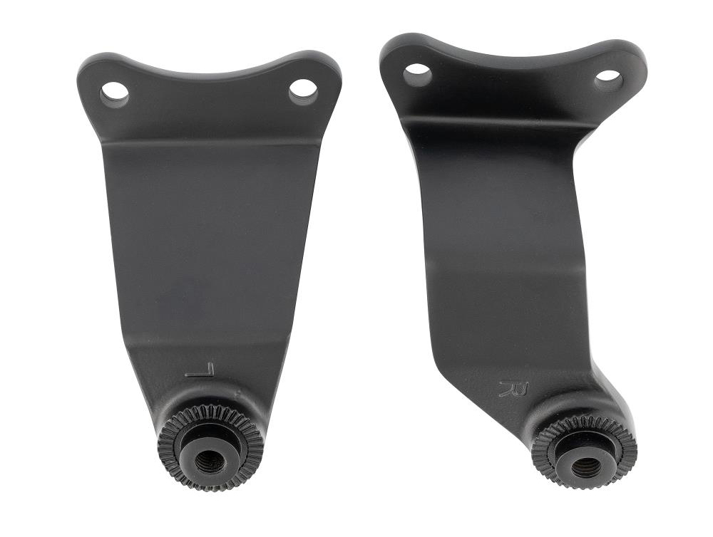 HH Fahrer-Trittbretter / Smooth - schwarz / Honda VT 750 Shadow - Spirit / RC 50/53 / 1 Paar / ABE