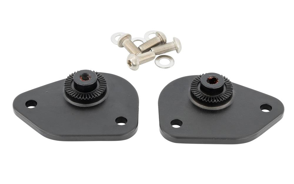 HH Fahrer -Trittbretter / New Tech Glide - Metall / schwarz / Honda VT 750 ACE C2 / RC 44 / 1 Paar / ABE