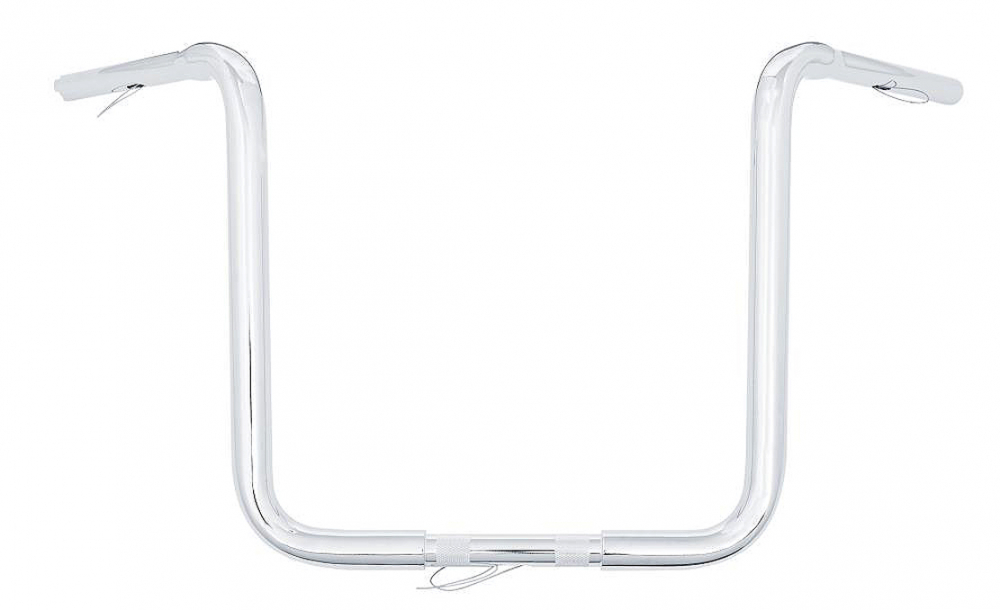 HH LENKER Lenker - Fat Apehanger - Chrom / 800 mm b x 430 mm h - 1" (25,4 mm) Klemmung - 3 Loch Bohrung / Tüv