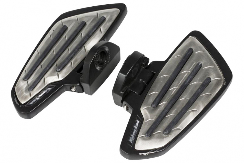 HH Sozius-Trittbretter / New Tech Glide Metall / Yamaha XVS 650 / 1100 Custom + Classic / 1 Paar / ABE