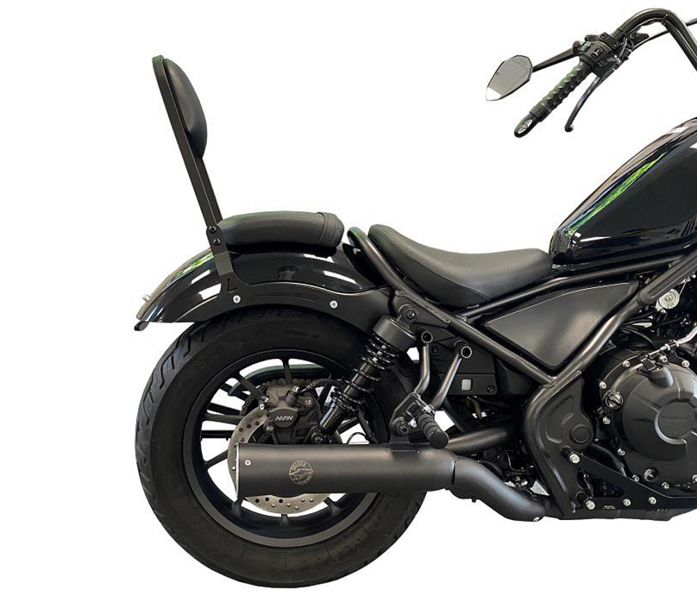 HH Sissy Bar "Wide" / schwarz / 400 mm h / Honda Rebel - CMX 1100 / RC 83
