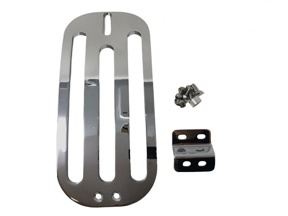 HH Gepäckträger - Solo Rack - Billet - Chrom - mit Halterung / Yamaha XVS 1100 Classic