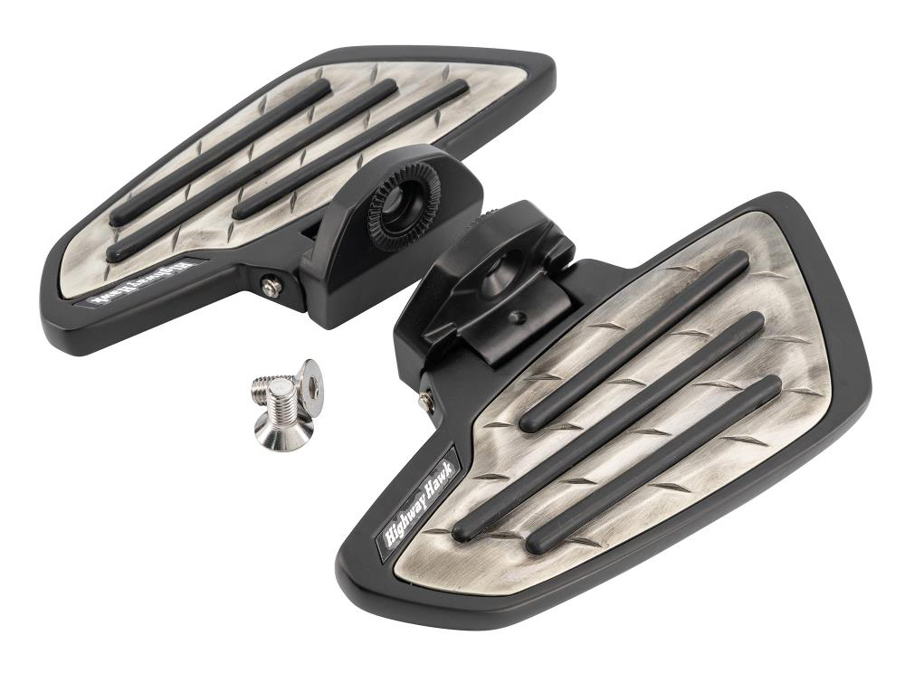 HH Sozius-Trittbretter / New Tech Glide Metall / schwarz / VT 750 Shadow - Spirit / M 800 - C 800 - M 1500 / XVS 125 - XV 535 - XV 1600 / ABE