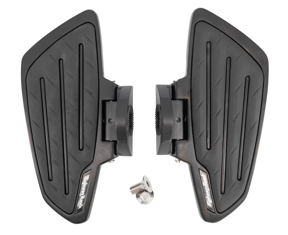 HH Sozius-Trittbretter / New Tech Glide / schwarz matt / Honda VT 750 ACE C2 / RC44 / 1 Paar / ABE
