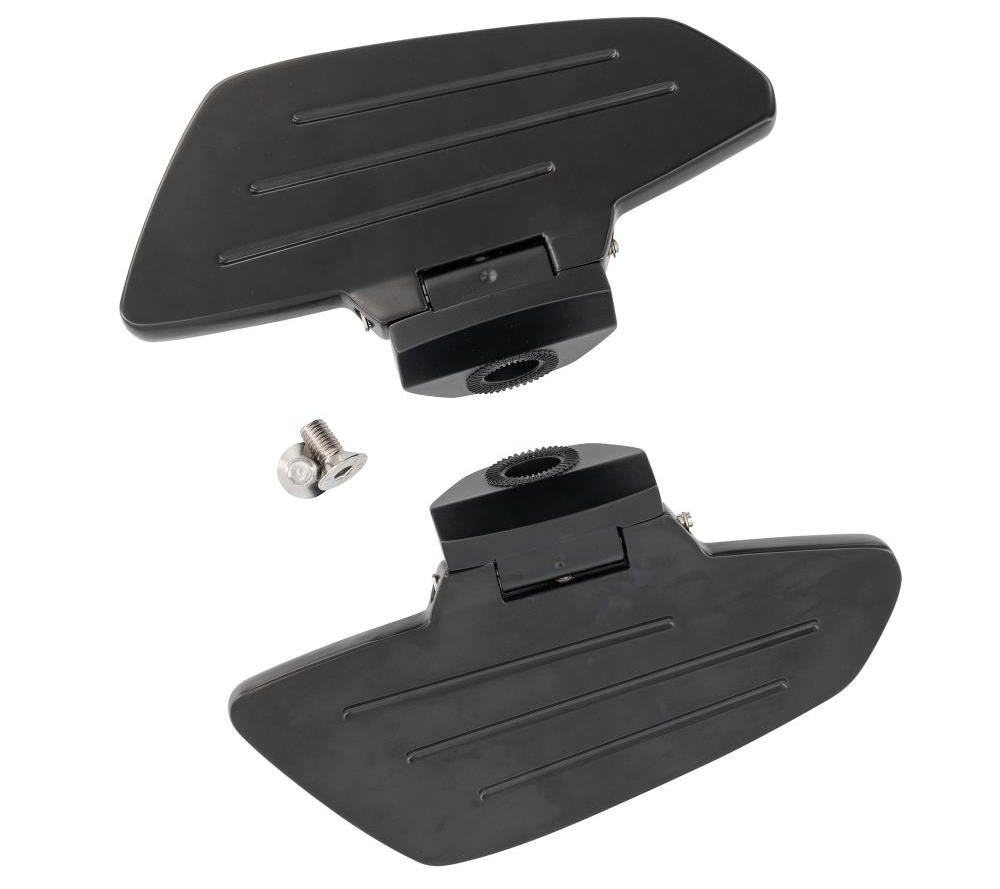 HH Sozius-Trittbretter / New Tech Glide / schwarz matt / Honda VT 750 ACE C2 / RC44 / 1 Paar / ABE