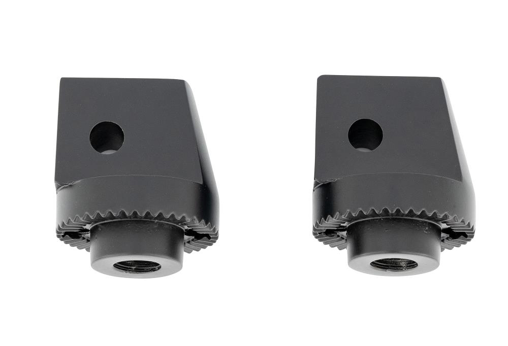 HH Sozius-Trittbretter / New Tech Glide Metall / schwarz / Honda VT 750 ACE 2 / RC44 / 1 Paar / ABE