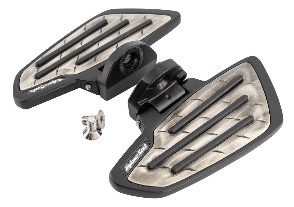 HH Sozius-Trittbretter / New Tech Glide - Metall / schwarz / Suzuki VZR 1800 M Intruder / 1 Paar / ABE