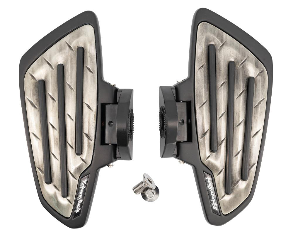 HH Sozius-Trittbretter / New Tech Glide - Metall / schwarz / Suzuki VZR 1800 M Intruder / 1 Paar / ABE