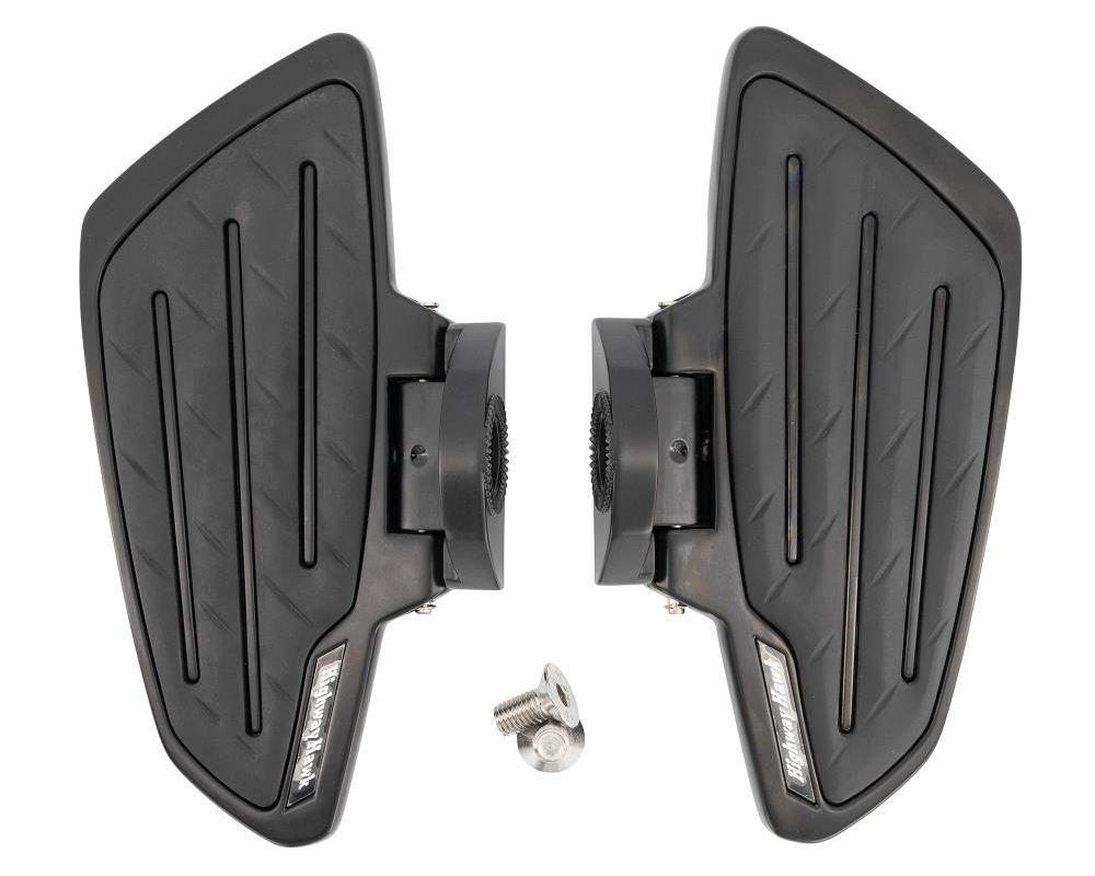 HH Sozius-Trittbretter / New Tech Glide - schwarzmatt / Yamaha XVS 950 / XVS 1300 Midnightstar / 1 Paar / ABE