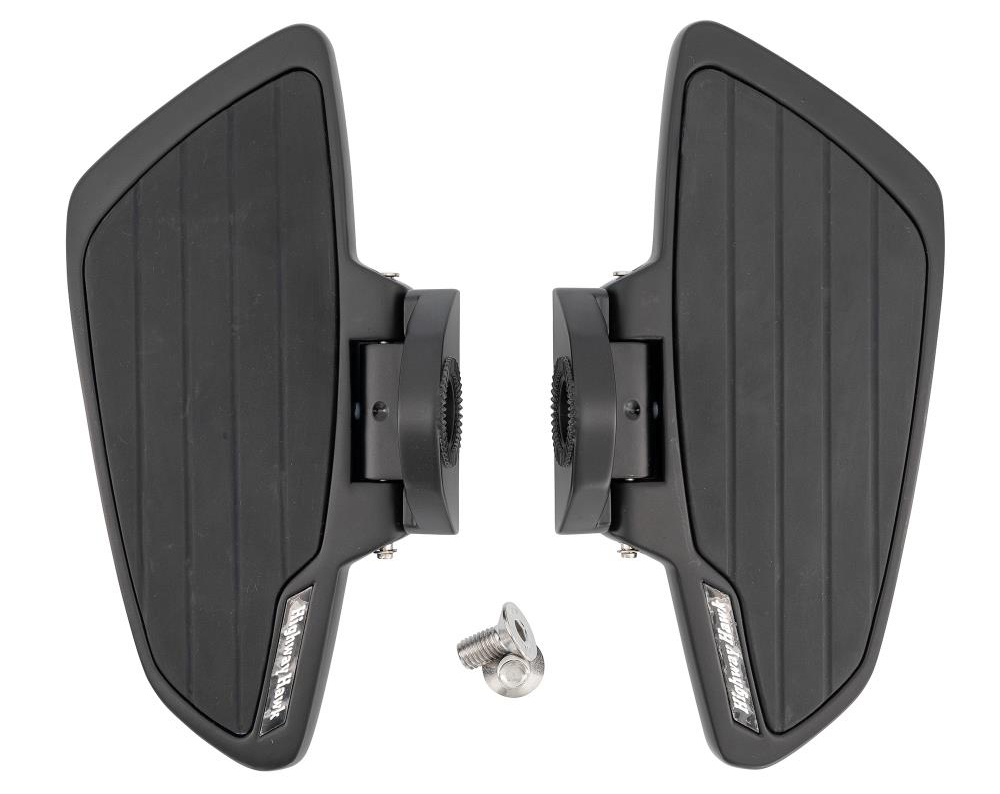 HH Sozius-Trittbretter / Smooth - schwarz matt / Honda VT 750 ACE C2 / RC44 / 1 Paar ABE