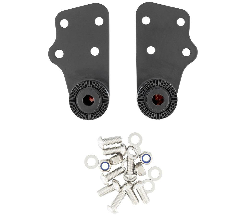 HH Sozius-Trittbretter / New Tech Glide - Metall / schwarz / Suzuki VZR 1800 M Intruder / 1 Paar / ABE