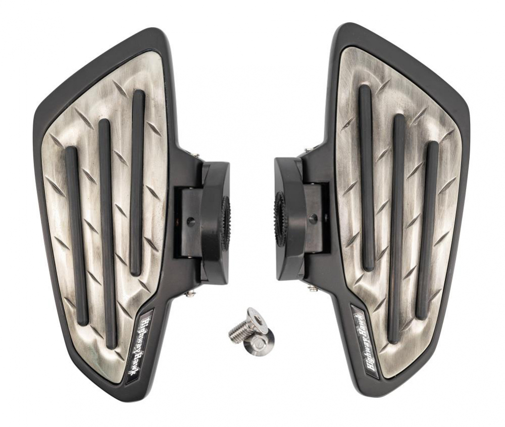HH Sozius-Trittbretter / New Tech Glide Metall / Kawasaki VN 900 / 1500 / 1600 + Suzuki VZ 1600 / 1 Paar