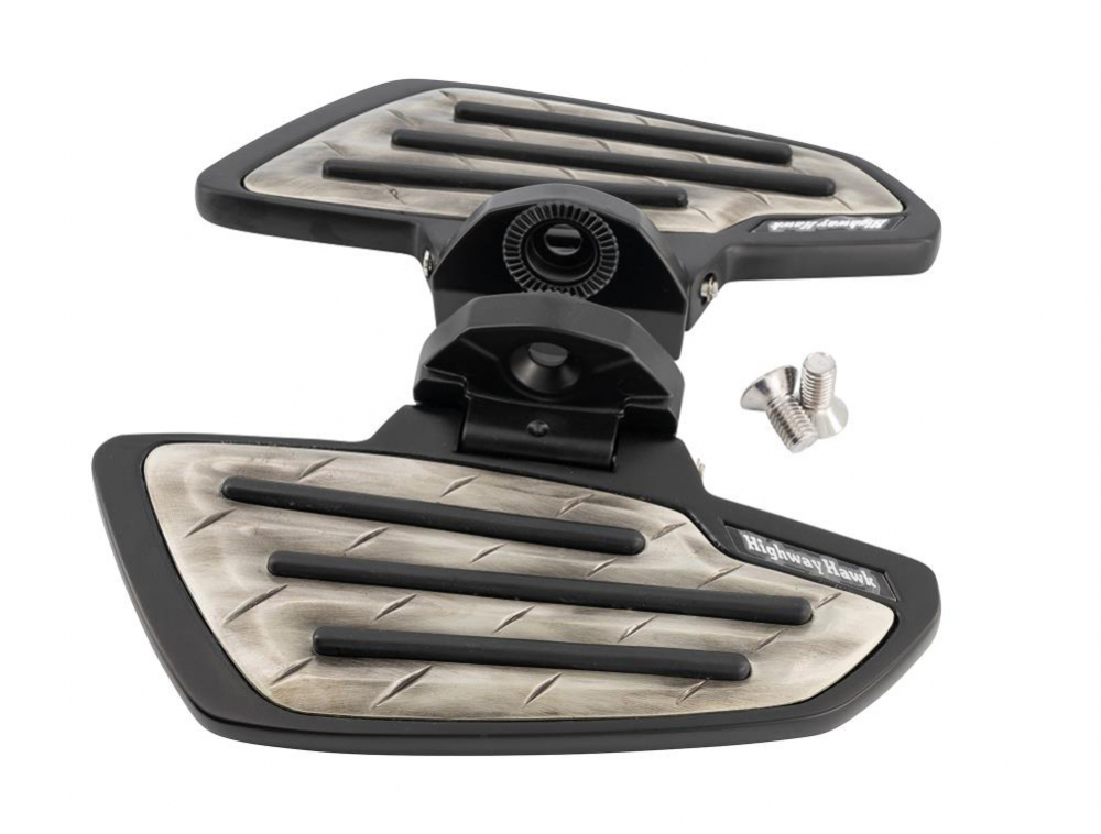 HH Sozius-Trittbretter / New Tech Glide Metall / Kawasaki VN 900 / 1500 / 1600 + Suzuki VZ 1600 / 1 Paar