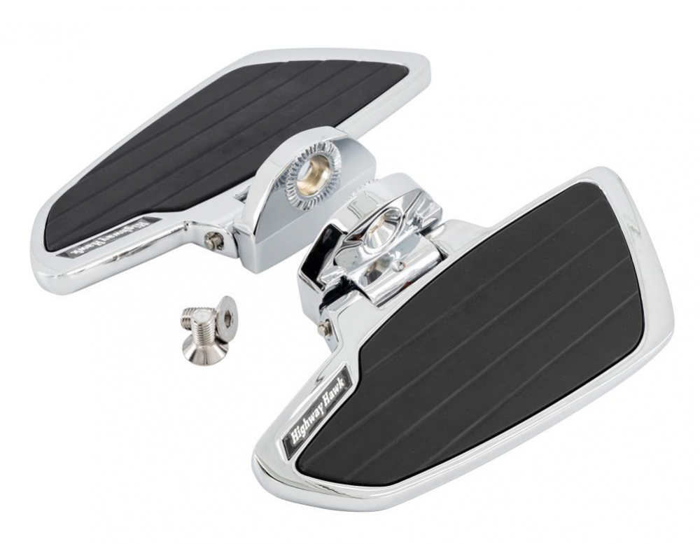 HH Fahrer-Trittbretter / Smooth Chrom / Kawasaki VN 1500/1600 MS + Suzuki VZ 1600 / 1 Paar